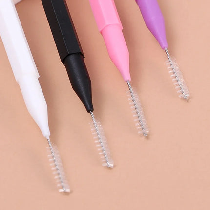 10-100Pcs Mini Eyebrow Brush Brow Lifting Brush Disposable Brow Lifting Brush Micro Bendable Eyelash Brow Applicator Makeup Tool