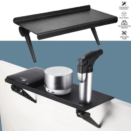 Adjustable TV/Monitor Top Shelf Organizer - Universal Space-Saving Rack for Router, Media Box,Accessories & Cable Management