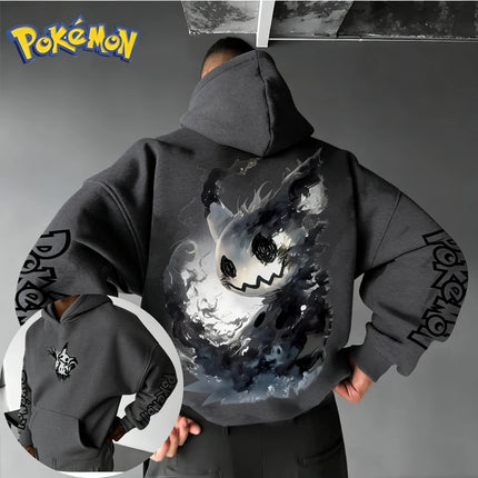 Pokémon Anime Mimikyu Joint Hoodie 2026 Men's Spring/Summer New Style American Hip Hop Casual Loose Large Parent Child Top