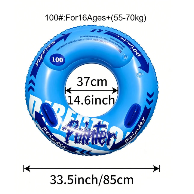 Double Balloon Inflatable Swimming Ring，Beach Toys Pool Floaties for Adults, Swim Inner Tube for Pool