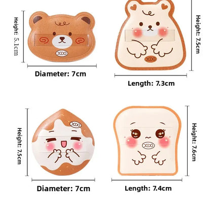 Xixi Food Toy Pineapple Bun Cotton Candy Sponge Cake Series Lightweight Natural Smooth Student Affordable Makeup Sponge