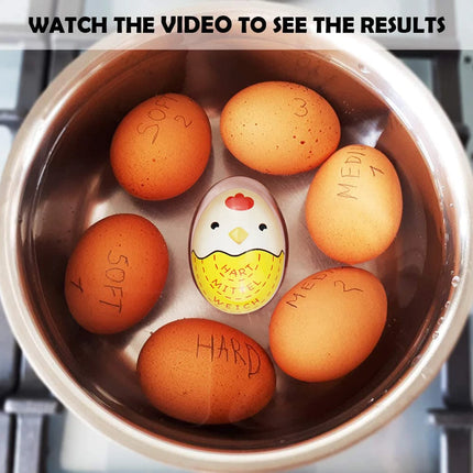 Color Changing Plastic Boiled Egg Alarm Cute Boiled Egg Timer Mini Egg Boiling Timer Egg Cooking Tools Kitchen Gadgets