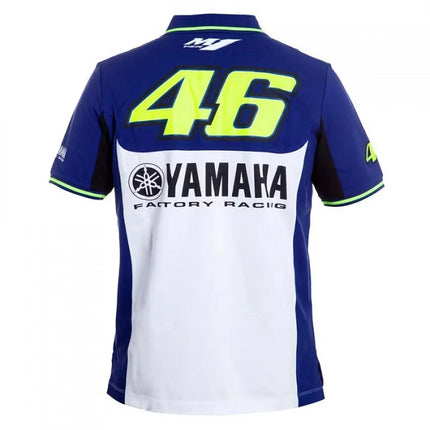 New Yamaha Summer Men's Motorcycle Uniform 3D Printed Polo Shirt Motorcycle Off Road T-shirt Breathable Quick Drying Men's Short