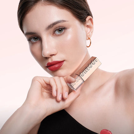 O.TWO.O Lipstick Lip Tint Moisturizing Nourishing Glow Lightweight Smooth Non-Sticky Refreshing Red High-shine Lipstick Makeup
