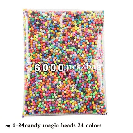 Beads Puzzle Crystal DIY Water Spray Beads Perlen Set Ball Games 3D Handmade Magic Toys for Children Water Mist Magic Beads