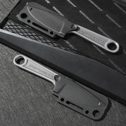 2025 new straight high hardness outdoor knife survival knife integrated keel with K sheath survival camping pocket knife EDC