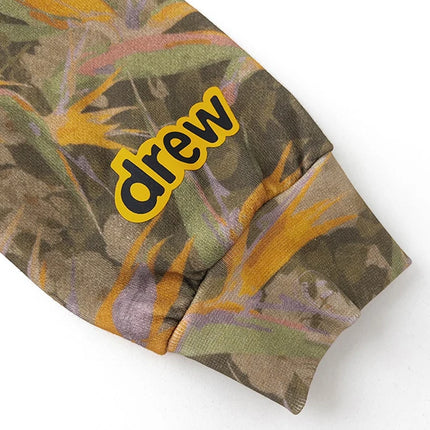 Drew House Camo Logo Printed Hoodie Men Oversized Heavy Cotton Casual Streetwear Pullover