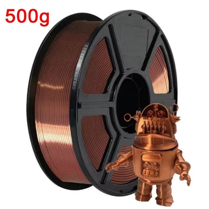 Silk Filament PLA 1.75mm 1kg/500g/250g 3D Printer Filament For Printing Toys Shiny Smooth PLA+ Gold Silver Red Blue High Speed
