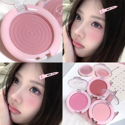 1Pc Monochrome Blush Face Mineral Pigment Peach Orange Nude Pink Matte Natural Blush Contour Shadow Cheek Blusher Cosmetics