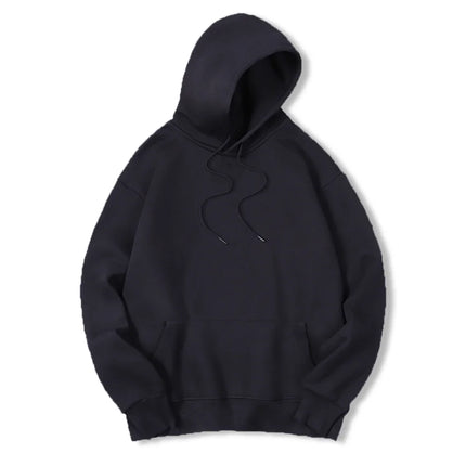 Men's solid-color hooded sweater a loose and breathable brand hooded fashion streetwear for men