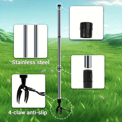 1pcs Manual Weeding Tool Vertical 4-pjaw Weeder Courtyard Garden Tool easy To Remove Weeds Without Bending Or Kneeling Down