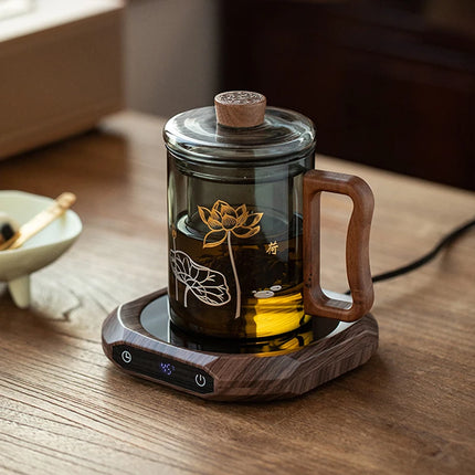 220V Cup Heater Coffee Mug Warmer Heating Pad Warmer Coaster 3 Gear Temperature Electric Hot Plate For Milk Tea Coffee Water 30W