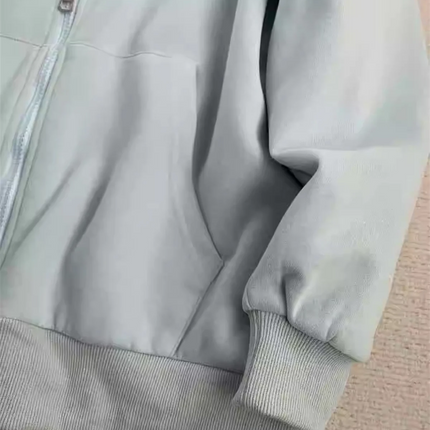 New Grid Splicing Hooded Hoodie Spring And Autumn Dressing Up Collection Casual Fashion Trends Versatile Laziness Feeling