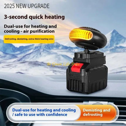 M7DF Electric Heating Machine Fan Battery Powered Portable Small Space Heating Machine Adjustable Thermostat Heating Machine for