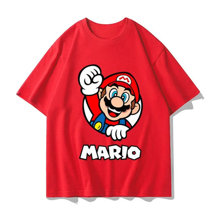 2026 Super Mario T-shirt Men and Women Summer Cotton Y2K Clothing Fashion Breathable Anime Fans Short Sleeve Tops Streetwear