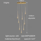 golden 8 lights / white light