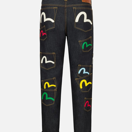 Mens Jeans Print High Waist Straight Leg Denim Pants Harajuku Unisex Loose Fit Tapered Casual Streetwear Fashion Trend Arrival