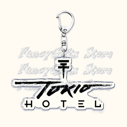 Tokio Hotel Band Chibis Keychains for Accessories Bag I Love Bill Tom Kaulitz Georg Listing Keyrings Jewelry Friends Fans Gifts