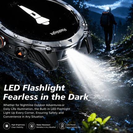 2026 New Built-in GPS Military Smart Watch Compass Barometric Altimeter 10ATM Waterproof Sports 1000mAh Battery Smartwatches Men