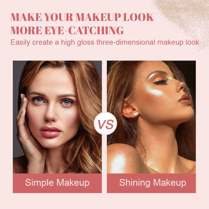 Fairy Powder Highlighter Stick High gloss glitter Shimmering Contour Blush for Brightening and Defining Your Features concealer