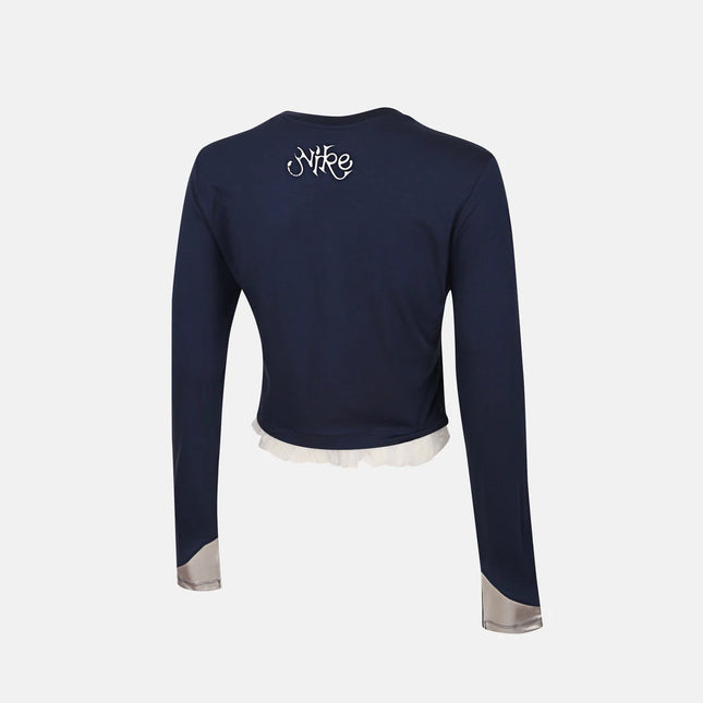 NIKE Women's AS W NSW LS CRP Sports and Leisure Long sleeved T-shirt IO0467-410