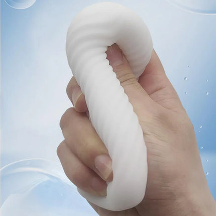 Male Masturbator Cup Portable Penis Trainer Penis Massage Adult Sex Toys Stretchy Silicone Vagina Egg Vacuum Pocket Cup for Men