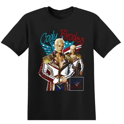 The Rock Wrestling T-Shirt Black WWE Jeff Hardy Wrestling Tee Randy Orton Ray Mysterio Wrestling T-Shirt WWE Oversize Casual Top