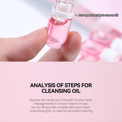ZVEV Micelle Water - 40 capsules, plant essence purification for eyes, lips and face, essential makeup remover for trave