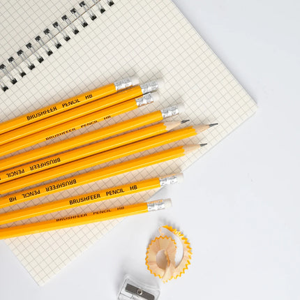 Yellow Wooden HB Pencils with Erasers for School Office Art Drawing  Bulk Pack of 100/50/30/20/10 Pcs for All Your Writing Needs