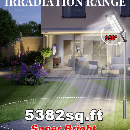 Most Powerful 150000W LED Solar Light Outdoor Motion Sensor Solar Street Lights IPX67 Waterproof Street Lamp Garden Yard Lantern