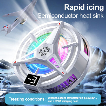 NEW Magnetic Phone Cooler/ Back-Clip 2 In 1 Semiconductor Radiator 3 Level Adjustment for IOS Android Tiktok Live Streaming