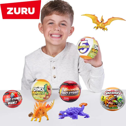 ZURU 5 Surprise Dino  Series 3 Strike Hunt Smashers Vs Aliens Mix Match Smashers All Styles in The Zuru Dinosaur Blind Box Toys