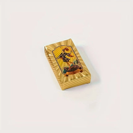 Gold Stamping Waterproof Plastic Colorful Printed Tarot Cards for Table Game Leisure Party Gathering Board Game Cards