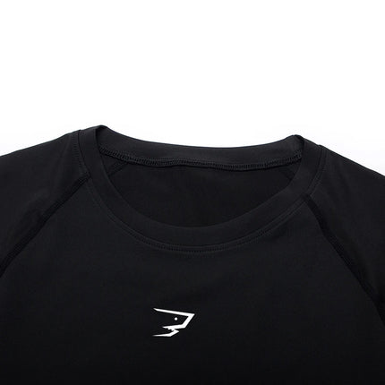 Men Running Compression T-shirt Short Sleeve Sport Tees Gym Fitness Sportshirts Male Jogging Tracksuit Homme Athletic Shirt Tops