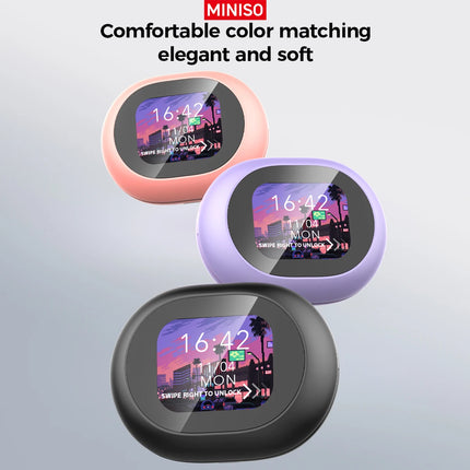 [AI Translation Earbuds]MINISO MS188 Bluetooth Earphones HD Touchscreen OWS Wireless Headphones with Mic