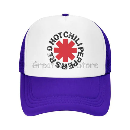 Red Hot Chili Print Baseball Cap Peppers Cool Funny Breathable Mesh Cap Outdoor Summer Sun Hats Unisex Adjustable Snapback Hat
