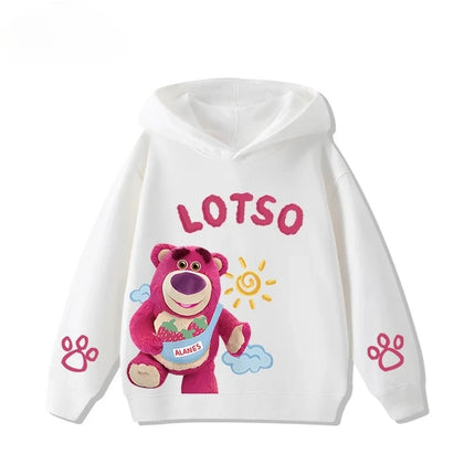 Boys and girls fashionable and cute Lotso print autumn and winter comfortable and warm children's sports pullover