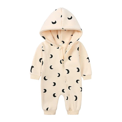 New Bodysuit For Newborn Rompers Baby Boys Girls Clothes Long Sleeve Solid Hoodies Bear Jumpsuit Costume Infant Onesies 3M-24M