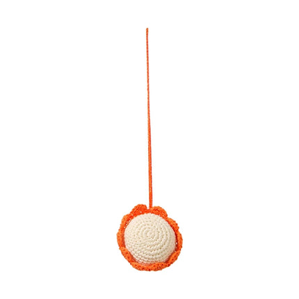 1pc Crochet Rattle Play Gym Pendant for Kids Ocean Crochet Rattle Mobile Bell Ring Wooden Babies Gym Montessori Children's Toys
