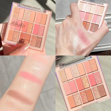 18Color Eyeshadow Palette Gliter for Eyes Shadow Palette Long Lasting Korean Eye MakeUp Eyeshadow Palette Cosmetics Eye Shadow