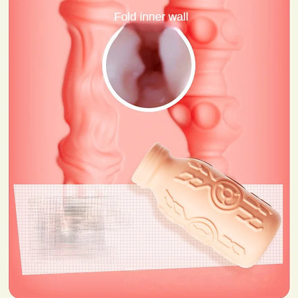 Male Portable Masturbator Cup Sex Toy for Men Penis Trainer Pocket Pussy Real Vagina Anal Airflow Suction Control Adult Products