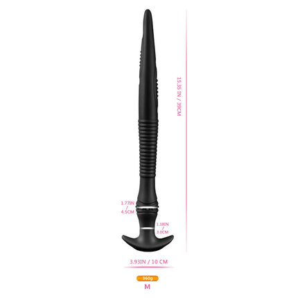 Soft Anal Plug For Adult Sex Toy For Women /Men /Couples Liquid Silicone Dildo Dilator Anal Masturbators long Butt Plug Luminous