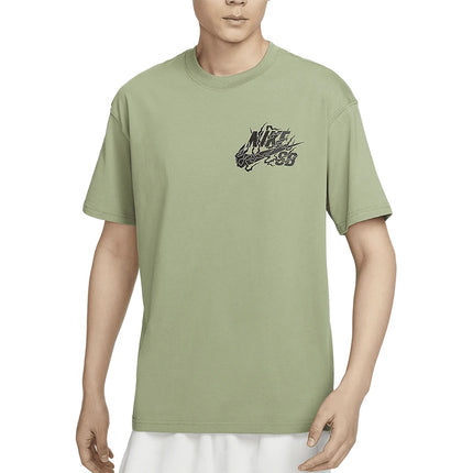 Nike Official Genuine SB Men's New Summer Dragon Pattern Skateboard T-Shirt FQ3720-386