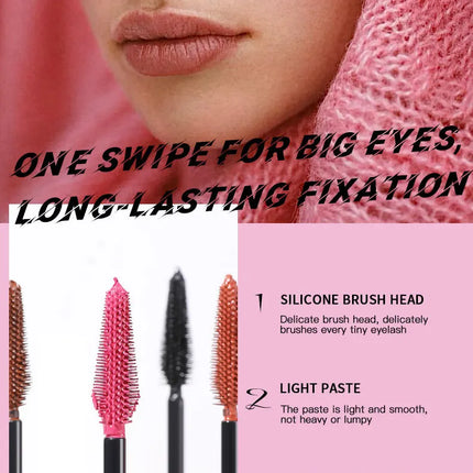 Diamond Dense Mascara Waterproof Non Smudging Long Lasting For Natural Dense Curled And Long Lashes