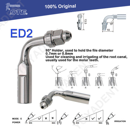 Woodpecker Tips DTE Dental Ultrasonic Endo Scaler Tips Scaling Tips Fit EMS UDS NSK SATELEC Scaler Handpiece Dentistry Tools