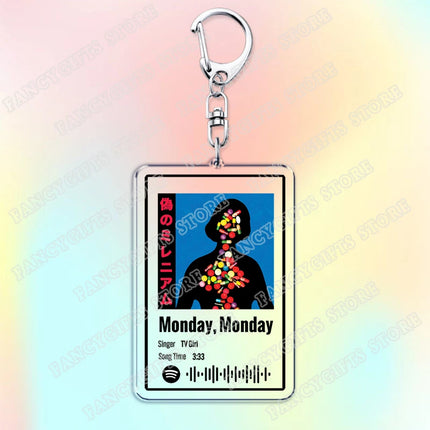 TV Girl Songs Keychains for Women Accessories Bag Cigarettes Out The Window Lovers Rock Not Allowed Keying Jewelry Fans Gifts
