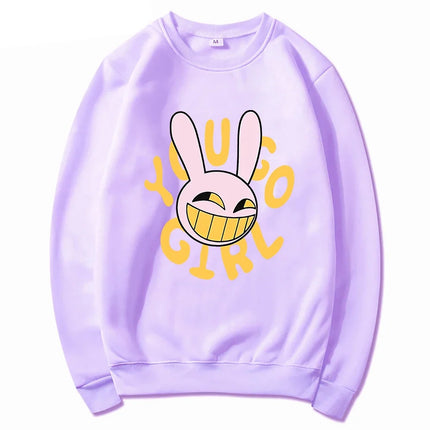 YOU GO GIRL Digital Circus Jax Hoodie Fashion Women Harajuku Funny Cute Rabbit Hoodie Unisex Cartoon Vintage Pullover Sweatshirt