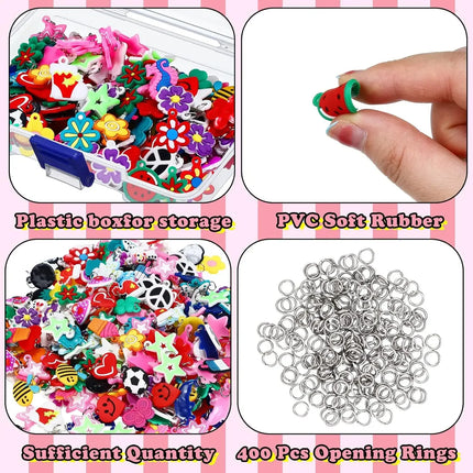 Loom Band Charms Silicone DIY / Charms Bracelet Silicone DIY