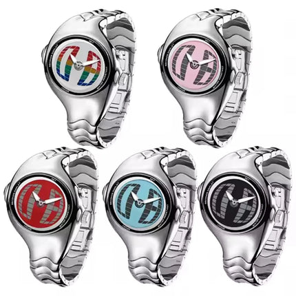 Y2K Digital Men's Watch Twisted Technology Dual-Display Vintage-Futuristic Style Timepiece Unique Metal Men's Quartz Wristwatch