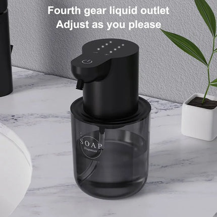 400ML Automatic Foam/Gel Soap Dispenser 4 Gears Infrared Sensor Foaming Soap Dispenser IPX5 for Home Bathroom